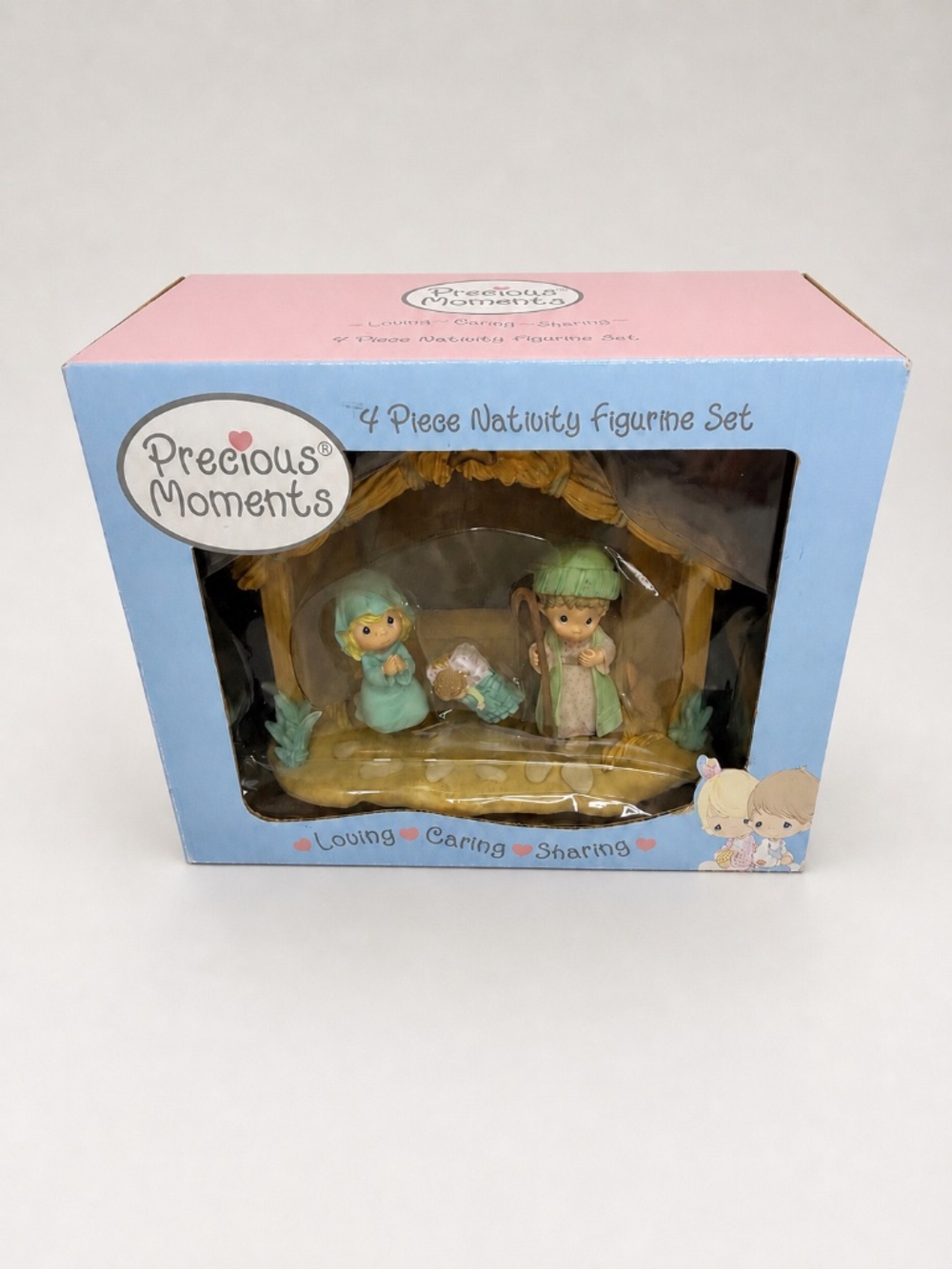 Precious Moments 4 Pc New Nativity Figurine Set 690052 Christmas Decor 2004 Boxd